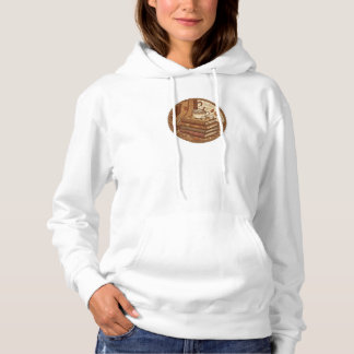 Pull À Capuche Livres et café d'automne cosy Illustration