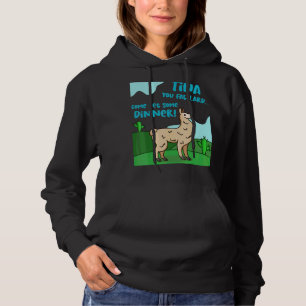 Pull À Capuche Llama Dit Tina You Fat Lard Alpaca Tee
