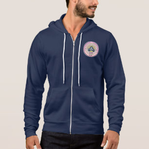 PULL À CAPUCHE LOGO ALTERNATIF ROSE