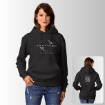 Pull À Capuche Logo Black Business Code QR Marque de l'entreprise<br><div class="desc">Femmes personnalisées Sweat - shirt à capuche 100% coton avec imprimé avant et arrière. Ajoutez votre URL pour créer du code QR,  un logo et du texte.</div>