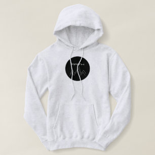 Pull À Capuche Logo circulaire de foi moderne au sommet de la mon