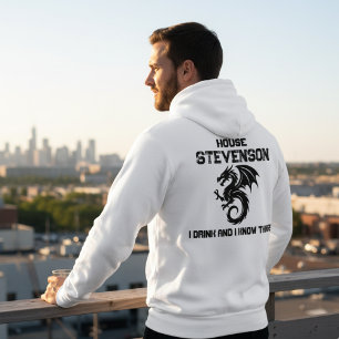 Pull À Capuche Logo de la famille des dragons 