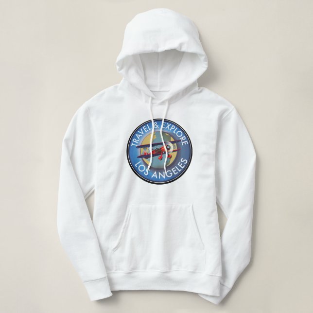 Pull À Capuche Logo Explorez Los Angeles (Design devant)