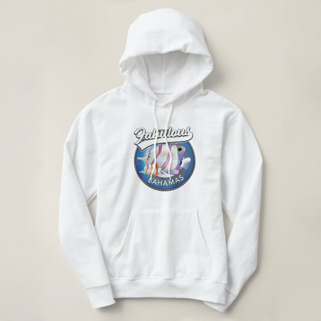 Pull À Capuche Logo fabuleux des Bahamas  (Design devant)