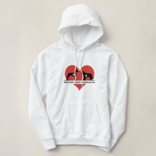 Pull À Capuche Logo géant de délivrance de chien de coeurs géa
