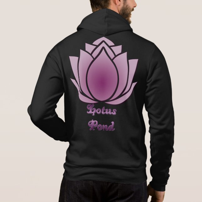 Pull À Capuche Lotus Rouge-violet (Dos)