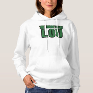 Pull À Capuche Lou Incroyable - Typographie à motif de brique ver