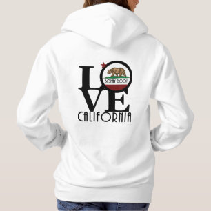 Pull À Capuche LOVE Bonny Doon California (impression arrière)