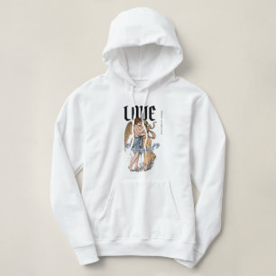 Pull À Capuche Love Embrace – Illustration d'un couple romantique