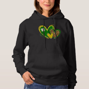 Pull À Capuche Lucky Heart Leaopard Happy St Patrick S Day Irland
