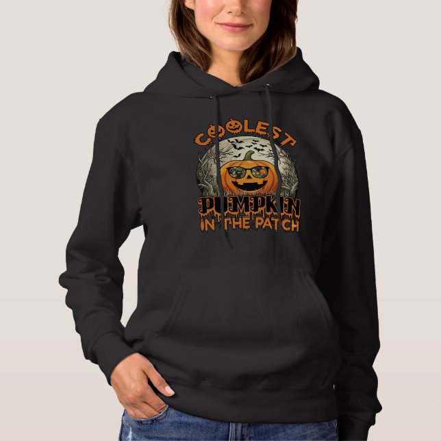 Pull À Capuche Lunettes de soleil hallowen effrayantes de champ d (Devant)