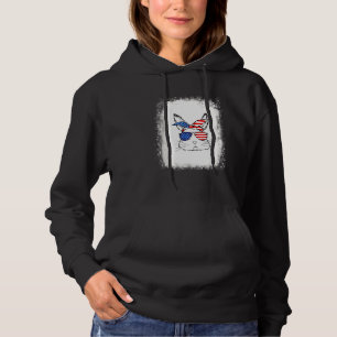 Pull À Capuche Lunettes léopard à visage de lapin blanchies Happy