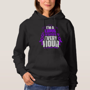 Pull À Capuche Lupus Survivant Lupus Purple Ribbon Lupus Sensibil