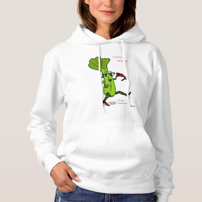Pull À Capuche Lusty Celery femmes Sweatshirt à capuchon (Devant)