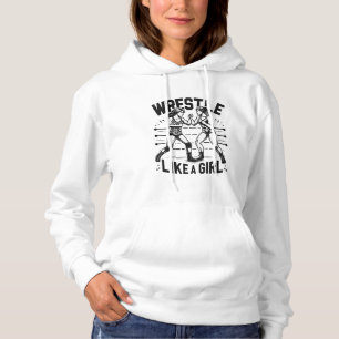 Pull À Capuche Lutte Comme Une Fille, Femme De Combat, Pouvoir Fé