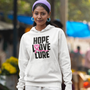 Pull À Capuche Lutte contre le cancer du sein guerrier rose du ru