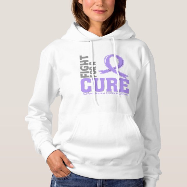 Pull À Capuche Lutte Générale Contre Le Cancer Pour Un Traitement (Devant)