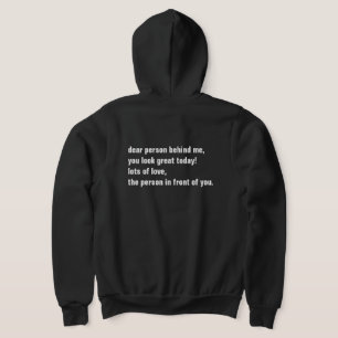 Pull À Capuche ma chère personne derrière moi, tu as l'air super 