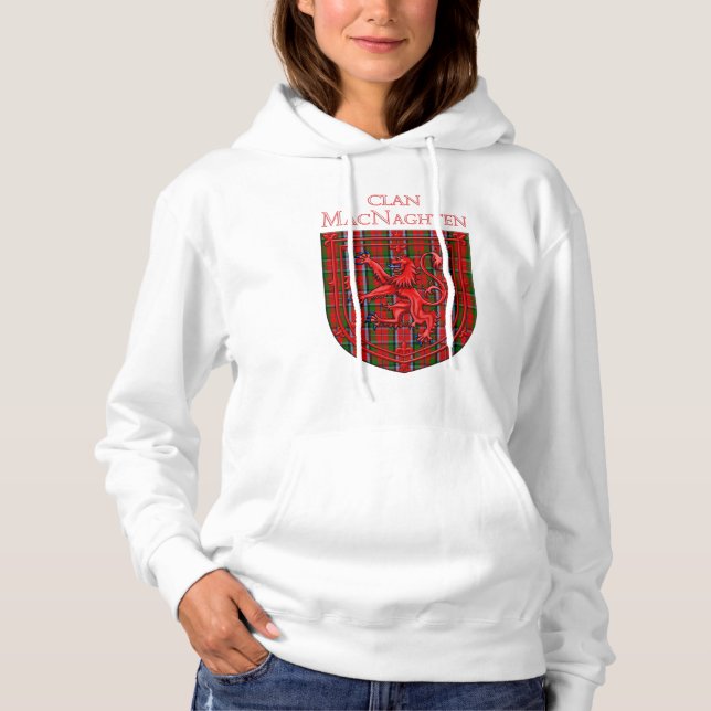 Pull À Capuche MacNaghten Tartan Scottish Plaid Lion Rampant (Devant)