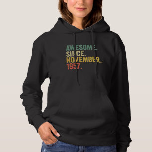 Pull À Capuche Magnifique Depuis Novembre 1957 Cadeaux 65 Ans 65t