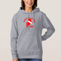 Maineiac Divers Classic Logo Femen sweatshirt.