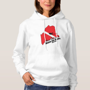 Pull À Capuche Maineiac Divers Silhouette Logo Femme Sweatshirt