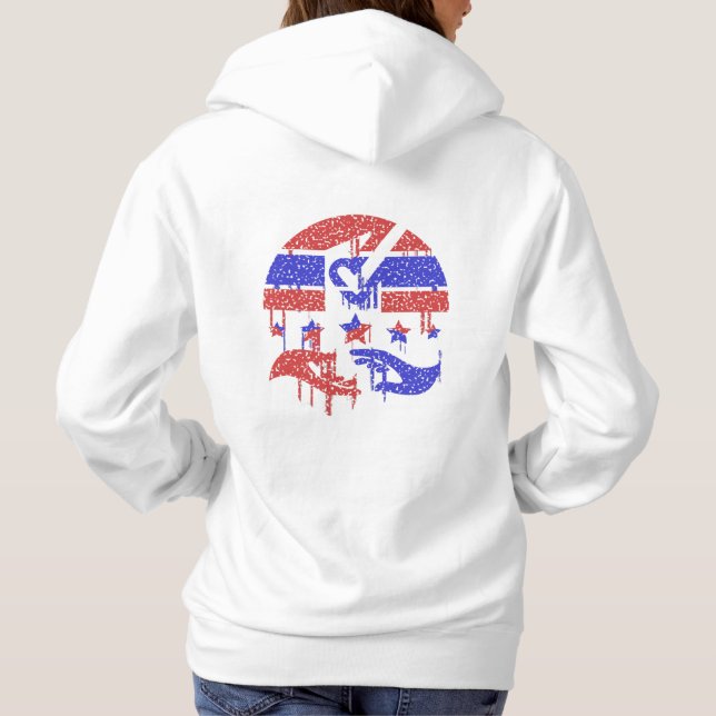 Pull À Capuche Mains de l'unité (Dos)
