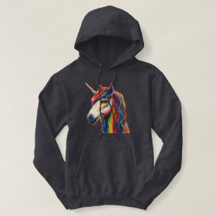 Pull À Capuche Majestic Rainbow Unicorn Tee - Magie Vous Pouvez P