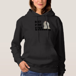 Pull À Capuche Maltais meilleur paw jamais Maltipoo papa chien Fê