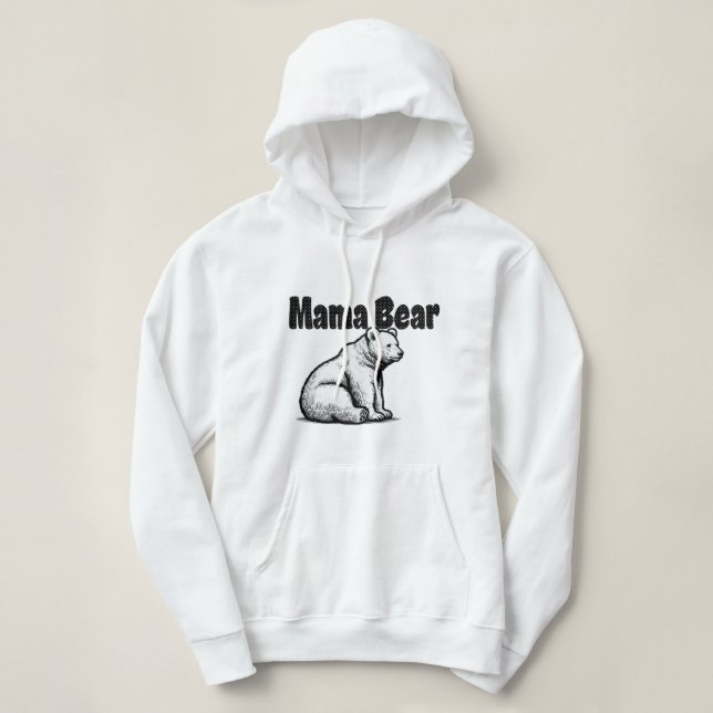 Pull À Capuche Mama Bear (Design devant)