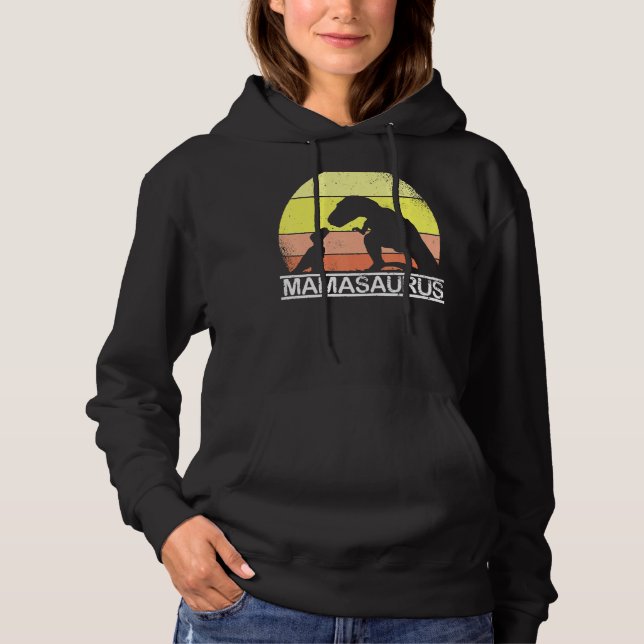 Pull À Capuche Mama Saurus Fête des Mères Rex Dinosaur Pour Maman (Devant)