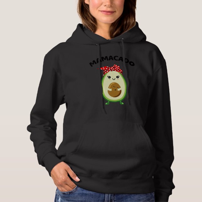 Pull À Capuche Mamacado Avocado Pregnant Mom Pregnancy Avo (Devant)