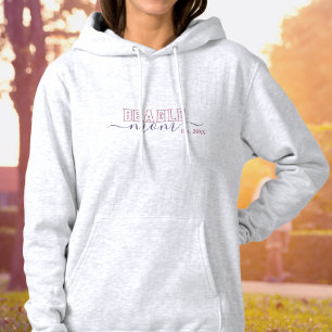 Pull À Capuche Maman Beagle Écriture Universitaire Établie