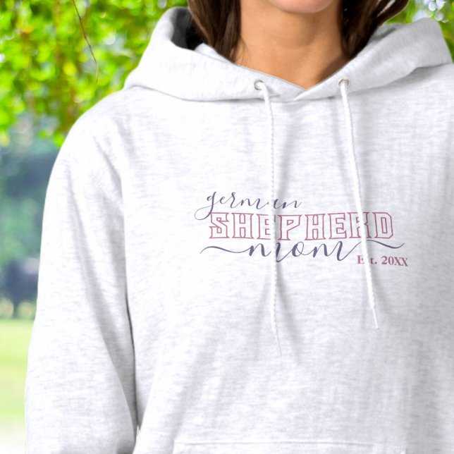 Pull À Capuche Maman Berger Allemand Style Université (Créateur téléchargé)