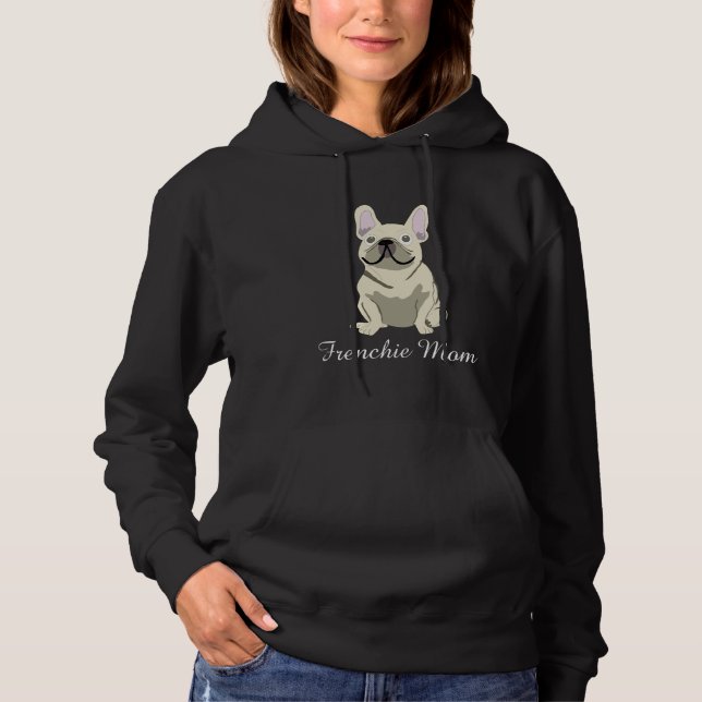 Pull À Capuche Maman Frenchie (Devant)