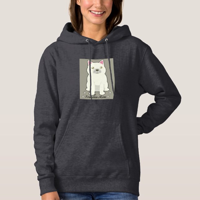 Pull À Capuche Maman Frenchie (Devant)