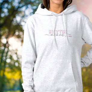 Pull À Capuche Maman Rottie Année Rose Violet
