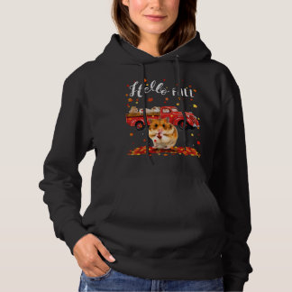 Pull À Capuche Maple Hamster Leaf Automne Camion rouge