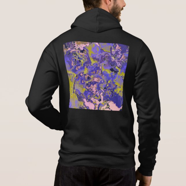 Pull À Capuche Marbre Radioactif (Dos)