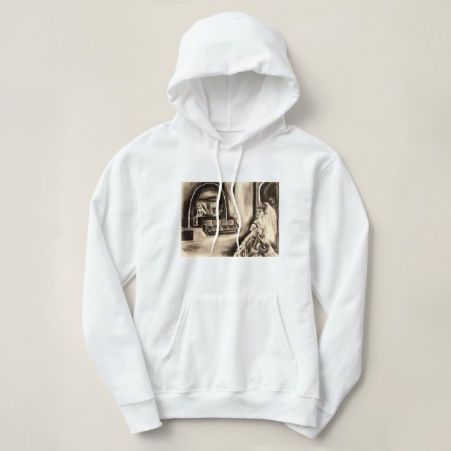 Pull À Capuche Mariée gothique en miroir sweatshirt de dessin Spo (Design devant)