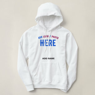 PULL À CAPUCHE MARQUE BLANCHE MODERNE ET PERSONNALISABLE VÉRIFIÉE