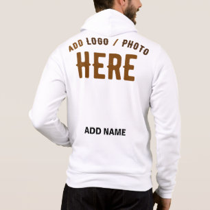 PULL À CAPUCHE MARQUE BLANCHE MODERNE ET PERSONNALISABLE VÉRIFIÉE