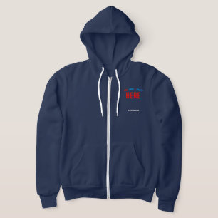 PULL À CAPUCHE MARQUE MODERNE MODERNE BLEUE VÉRIFIÉE