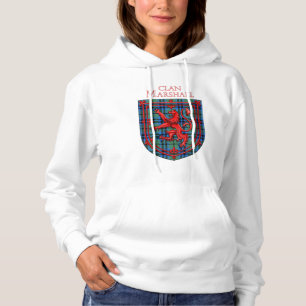Pull À Capuche Marshall Tartan Scottish Plaid Lion Rampant
