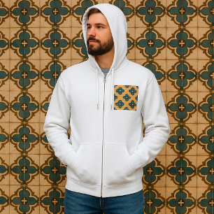 Pull À Capuche Masque tribal motif ethnique africain de visage