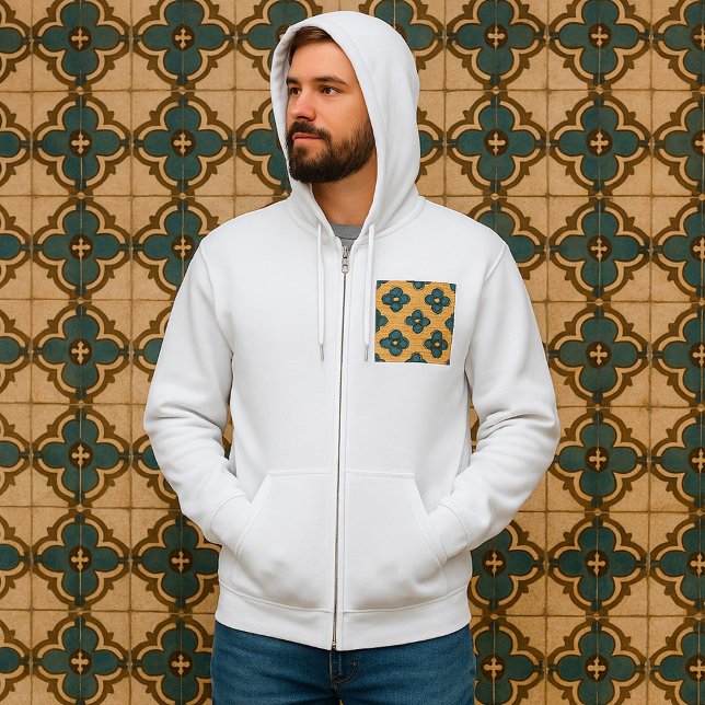 Pull À Capuche Masque tribal motif ethnique africain de visage (Créateur téléchargé)