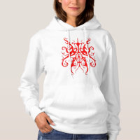 Masque Tribal Rouge Élégant Design Abstrait