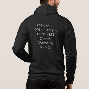 Pull À Capuche Mea mihi conscientia pluris est quam omnium sermo