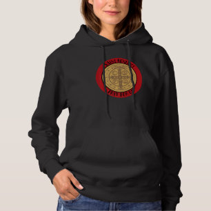 Pull À Capuche Médaille Saint Benoît Catholique Sainte Prière lat