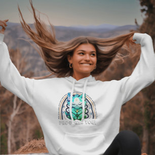 Pull À Capuche Méditation Yoga Amoureux des chats pro-purr Rainbo